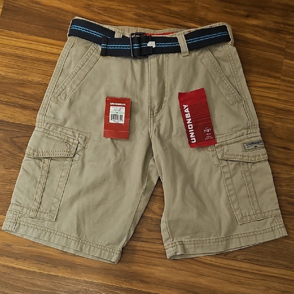 Unionbay Tan Cargo Shorts, Boys Size 8